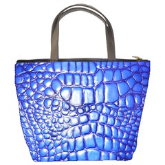 Ll Alligator Deep Blue Bucket Bag from ArtsNow.com Back