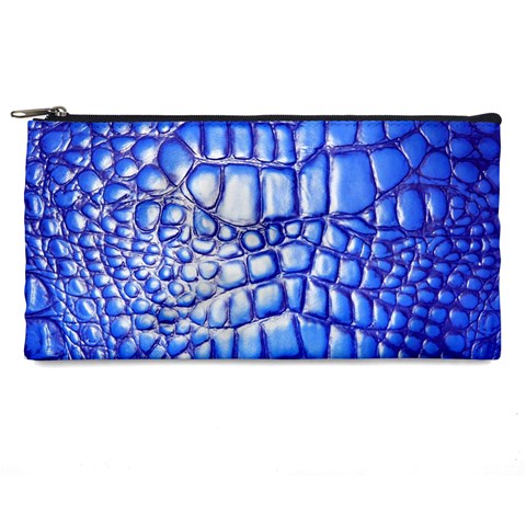 Ll Alligator Deep Blue Pencil Case from ArtsNow.com Front