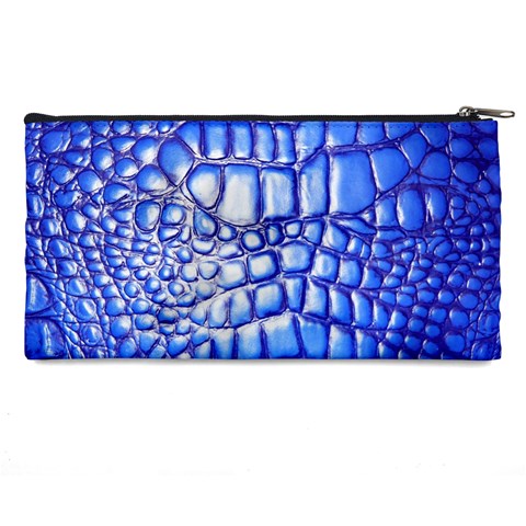 Ll Alligator Deep Blue Pencil Case from ArtsNow.com Back