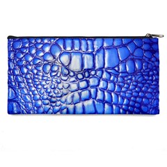 Ll Alligator Deep Blue Pencil Case from ArtsNow.com Back