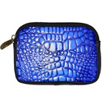 Ll Alligator Deep Blue Digital Camera Leather Case