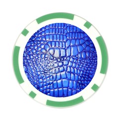 Ll Alligator Deep Blue Poker Chip Card Guard (10 pack) from ArtsNow.com Front