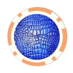 Ll Alligator Deep Blue Poker Chip Card Guard (10 pack) from ArtsNow.com Back