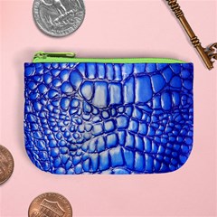 Ll Alligator Deep Blue Mini Coin Purse from ArtsNow.com Front