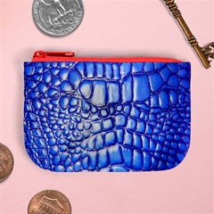 Ll Alligator Deep Blue Mini Coin Purse from ArtsNow.com Front