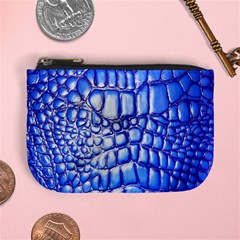 Ll Alligator Deep Blue Mini Coin Purse from ArtsNow.com Front