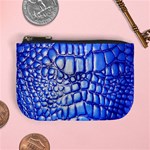 Ll Alligator Deep Blue Mini Coin Purse