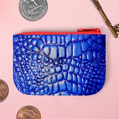 Ll Alligator Deep Blue Mini Coin Purse from ArtsNow.com Back