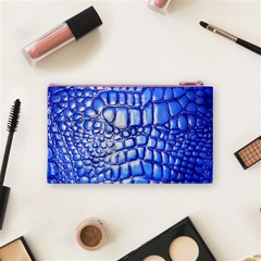 Ll Alligator Deep Blue Cosmetic Bag (Small) from ArtsNow.com Back