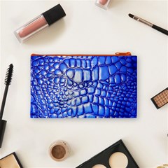 Ll Alligator Deep Blue Cosmetic Bag (Small) from ArtsNow.com Back