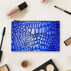 Ll Alligator Deep Blue Cosmetic Bag (Medium) from ArtsNow.com Front