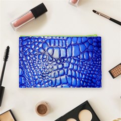 Ll Alligator Deep Blue Cosmetic Bag (Medium) from ArtsNow.com Back