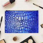 Ll Alligator Deep Blue Cosmetic Bag (Large)