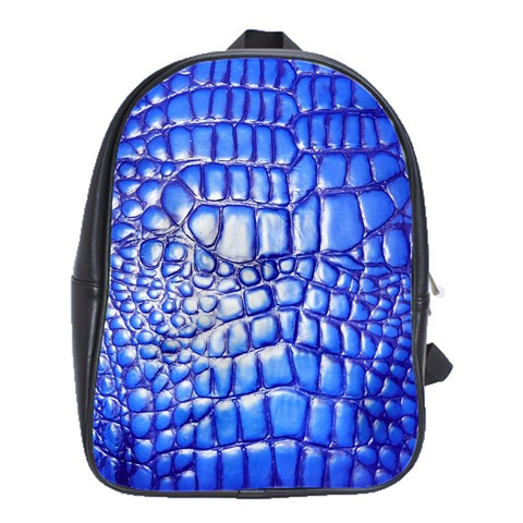 Ll Alligator Deep Blue School Bag (Large) from ArtsNow.com Front