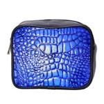 Ll Alligator Deep Blue Mini Toiletries Bag (Two Sides)