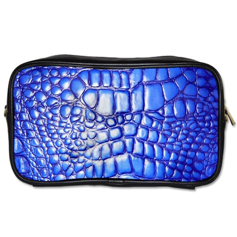 Ll Alligator Deep Blue Toiletries Bag (One Side) from ArtsNow.com Front