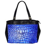 Ll Alligator Deep Blue Oversize Office Handbag (Two Sides)