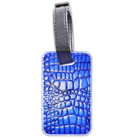 Ll Alligator Deep Blue Luggage Tag (two sides) from ArtsNow.com Front