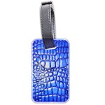 Ll Alligator Deep Blue Luggage Tag (two sides)