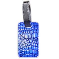 Ll Alligator Deep Blue Luggage Tag (two sides) from ArtsNow.com Back