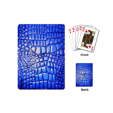 Ll Alligator Deep Blue Playing Cards (Mini) from ArtsNow.com Back