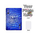 Ll Alligator Deep Blue Playing Cards 54 (Mini)