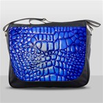 Ll Alligator Deep Blue Messenger Bag