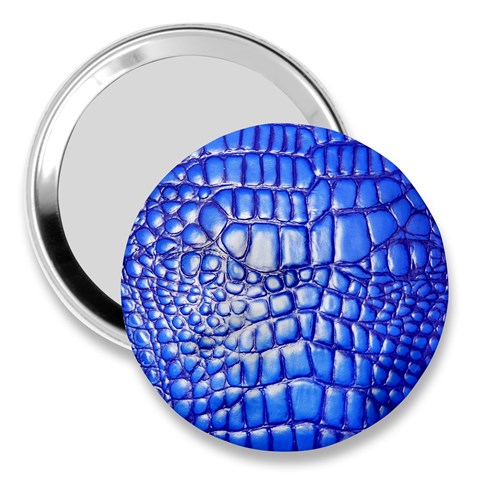 Ll Alligator Deep Blue 3  Handbag Mirror from ArtsNow.com Front