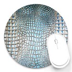 Ll Alligator Blue Round Mousepad