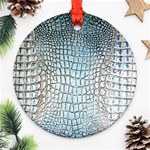 Ll Alligator Blue Ornament (Round)