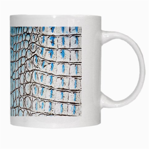 Ll Alligator Blue White Mug from ArtsNow.com Right