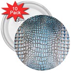 Ll Alligator Blue 3  Button (10 pack)