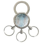 Ll Alligator Blue 3-Ring Key Chain