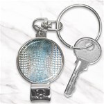 Ll Alligator Blue Nail Clippers Key Chain