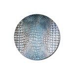 Ll Alligator Blue Rubber Coaster (Round)