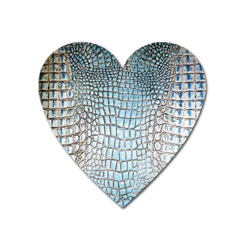 Ll Alligator Blue Magnet (Heart) from ArtsNow.com Front