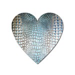 Ll Alligator Blue Magnet (Heart)