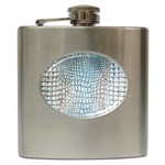 Ll Alligator Blue Hip Flask (6 oz)