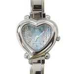 Ll Alligator Blue Heart Italian Charm Watch