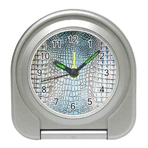 Ll Alligator Blue Travel Alarm Clock from ArtsNow.com Front