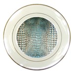 Ll Alligator Blue Porcelain Plate