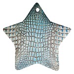 Ll Alligator Blue Star Ornament (Two Sides)