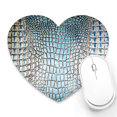 Ll Alligator Blue Mousepad (Heart) from ArtsNow.com Front