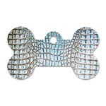 Ll Alligator Blue Dog Tag Bone (One Side)