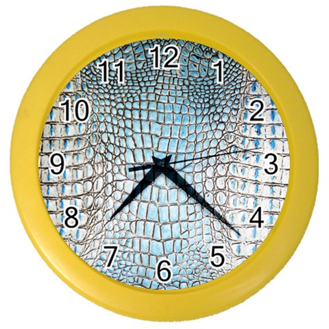 Ll Alligator Blue Color Wall Clock from ArtsNow.com Front