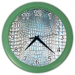 Ll Alligator Blue Color Wall Clock