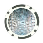 Ll Alligator Blue Poker Chip Card Guard