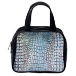 Ll Alligator Blue Classic Handbag (One Side)