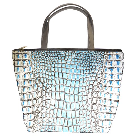 Ll Alligator Blue Bucket Bag from ArtsNow.com Front