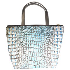 Ll Alligator Blue Bucket Bag from ArtsNow.com Back